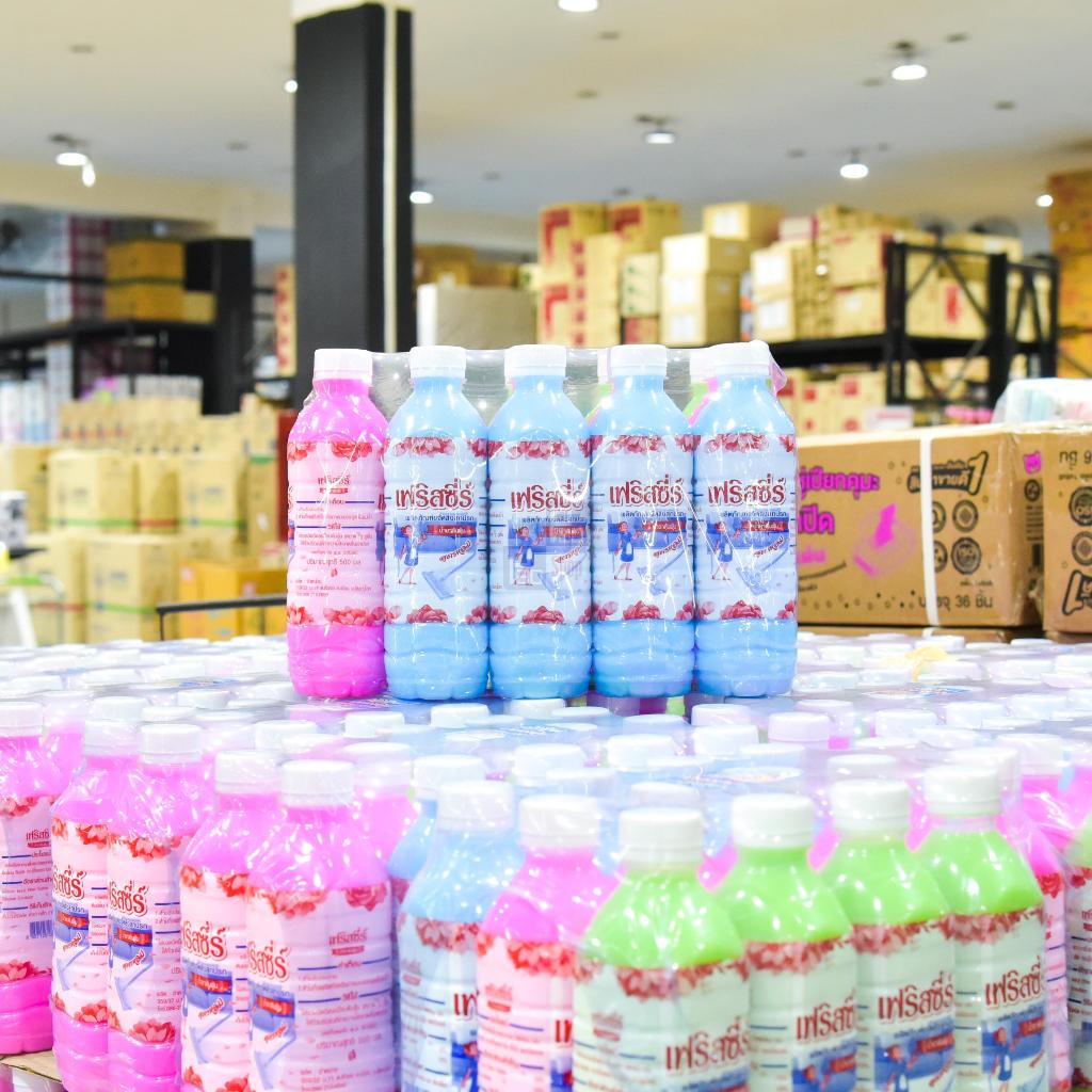 (ยกแพ็ค 14 ขวด) น้ำยาดันฝุ่นเฟริสชี่ร์ 500ml. น้ำยาถูพื้น พื้นเงา กลิ่นหอม น้ำยาทำความสะอาดพื้น