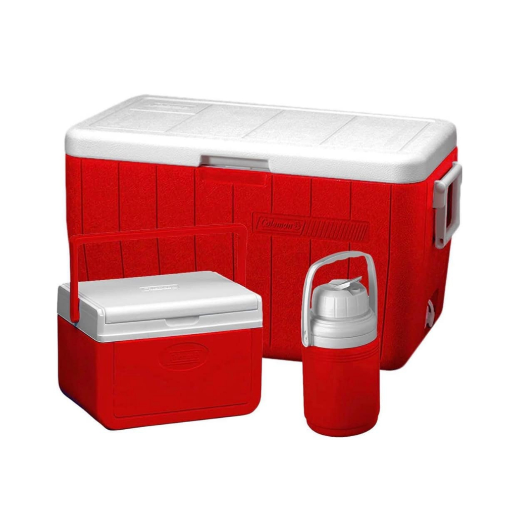 COLEMAN US 48 QT COMBO COOLER (5QT &13 GAL) - RED