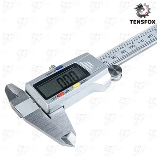 Tensfox เวอร์เนียร์ดิจิตอล เวอร์เนียคาลิปเปอร์ดิจิตอล ตัวเครื่องสแตนเลส 6นิ้ว เครื่องวัดขนาด คุณภาพดี พร้อมถ่าน(0-150mm)