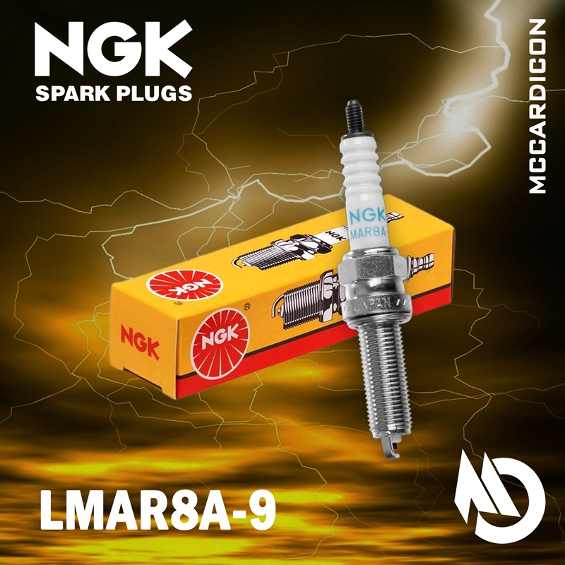 หัวเทียน (Spark Plug) NGK LMAR8A-9 สำหรับ Forza, Xmax, PCX160, MT-07, Triumph Bobber, Street Cup