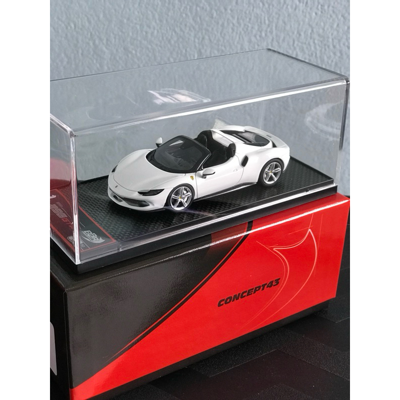 โมเดลรถ แบรนด์ BBR 1:43 Ferrari 296 GTS (Cervino Bianco)