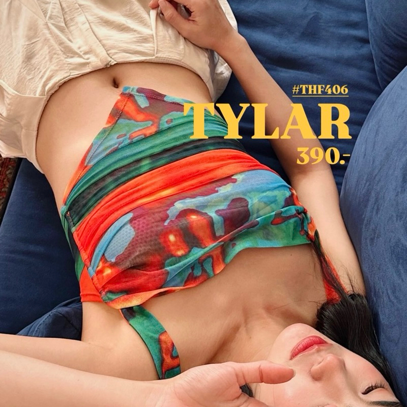 THF408 Tylar top เสื้อผูกหลัง รับซัมเมอร์