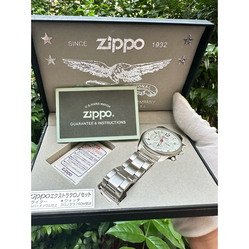 นาฬิกา Zippo Chronograph แท้มือสอง ไม่เคยผ่านการใช้งาน พร้อมอุปกรณ์ สภาพดี USED