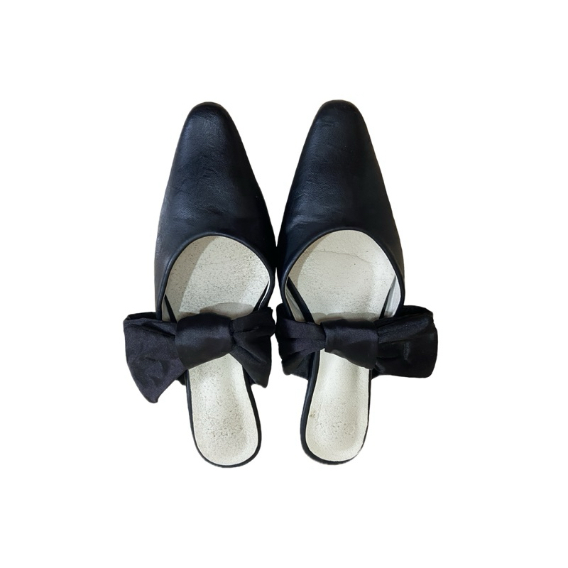 รองเท้าคัชชูเปิดส้นหัวแหลม แบรนด์GRL(แบรนด์ญี่ปุ่น🇯🇵)