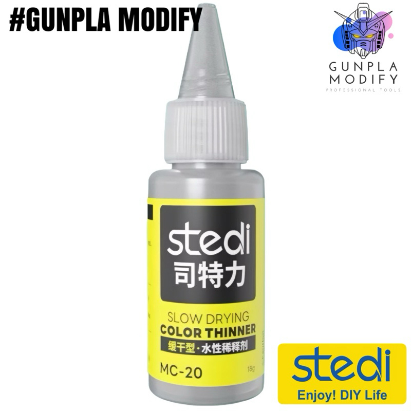 STEDI MC-20 Waterbase Diluents ทินเนอร์ผสมสีสูตรอะคริลิคสูตรน้ำ ขนาด 20 ml
