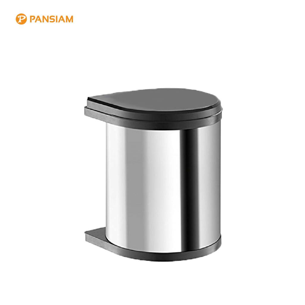 ชุดถังขยะ Built-in สแตนเลส PANSIAM รุ่นติดหน้าบานเปิด สำหรับติดตั้งใต้ซิ้งค์ครัว มี 3 ขนาด
