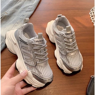 MARIAN มาใหม่ พร้อมส่งจากไทย รองเท้าผ้าใบผู้หญิงเสริมส้น5ซม NO.A0503