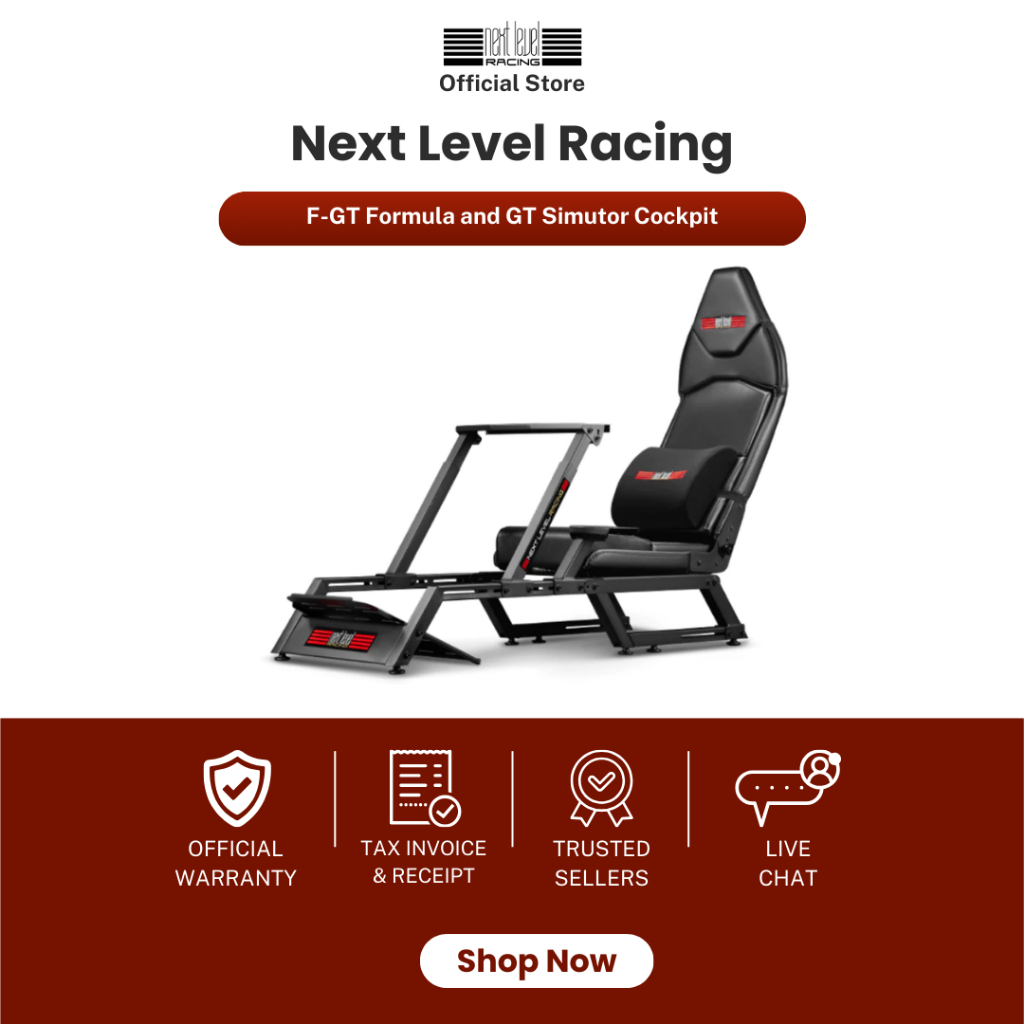 [พร้อมส่ง] Next Level Racing  F-GT Cockpit (รับประกันศูนย์ไทย 1 ปี)