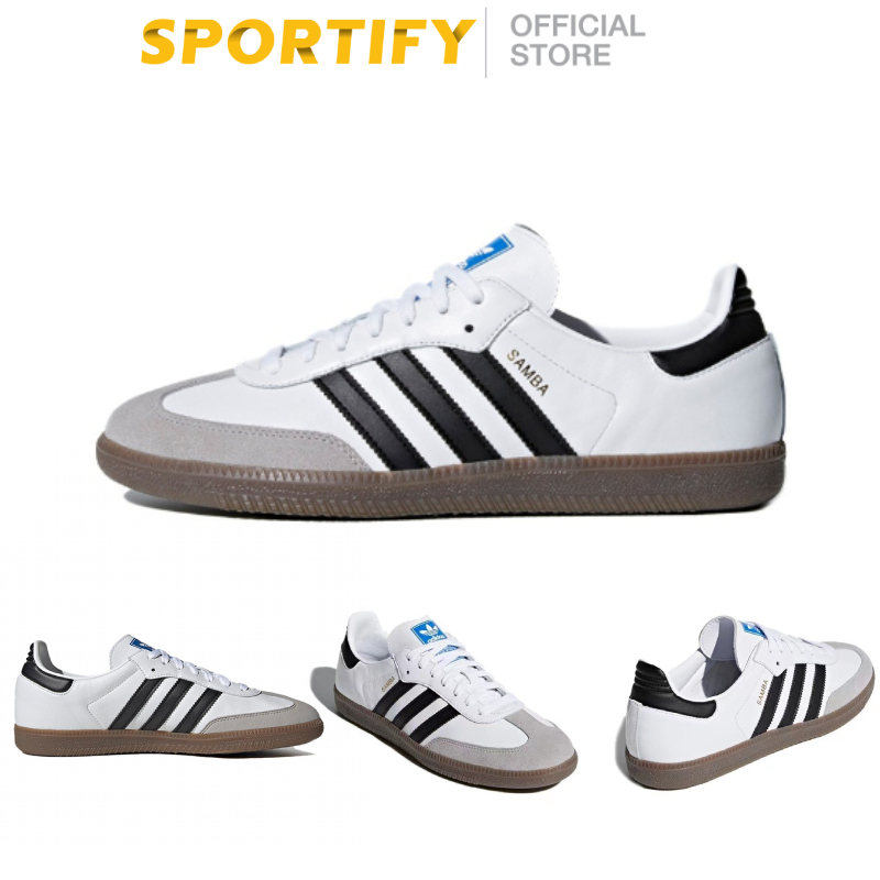 adidas Originals Samba OG รองเท้ากีฬาสำหรับผู้ชายและผู้หญิงที่สวมใส่สบายและลำลอง ของแท้100%