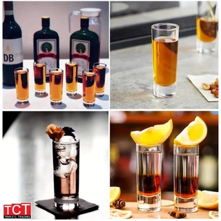 แก้วช็อตทรงสูงก้นหนา แก้วค็อกเทล ขนาด 65 มล. Shot Glass