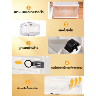 กล่องอบแห้งสัตว์เลี้ยง เครื่องเป่าขนแมว ตู้อบแมว ตั้งเวลาได้ ไดร์เป่าขนแมว เสียงรบกวนต่ำ เป่าขนแมว