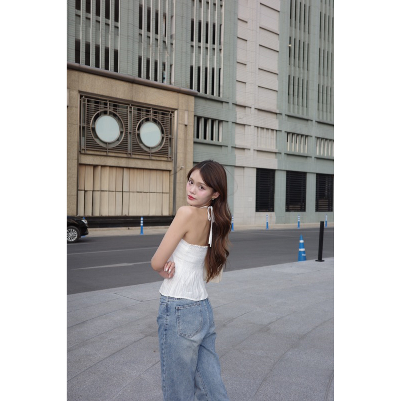 BEMYCHIC เสื้อครอปสายผูก รุ่น BETTY TOP รูปที่ 2