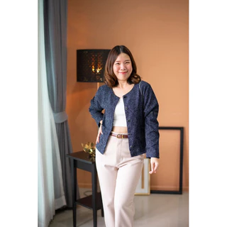 ms.cloudycotton - Miya Tweed Blazer เสื้อคลุมเบลเซอร์ผ้าทวีต ผ้าดี ไม่หนา ไม่แข็ง ใส่ไม่ร้อนค่าา