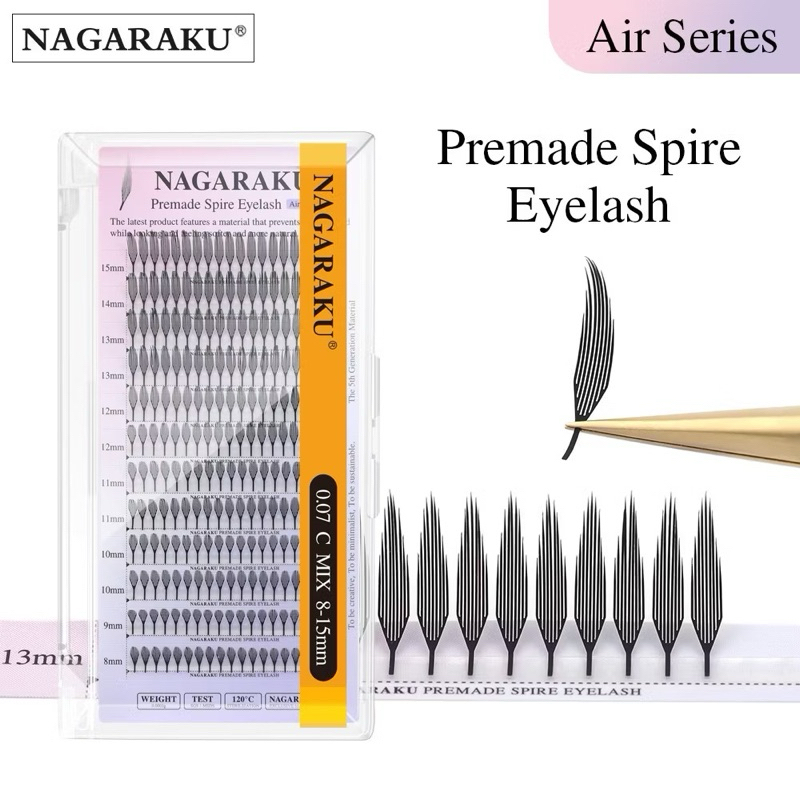 (ร้านในไทย)ขนตา Nagaraku Spire Lash(ขนตาขนนก) ของแท้ 100%#อุปกรณ์ต่อขนตาพร้อมส่งในไทย#ขนตานาการากุของแท้#ส่งไวในไทย