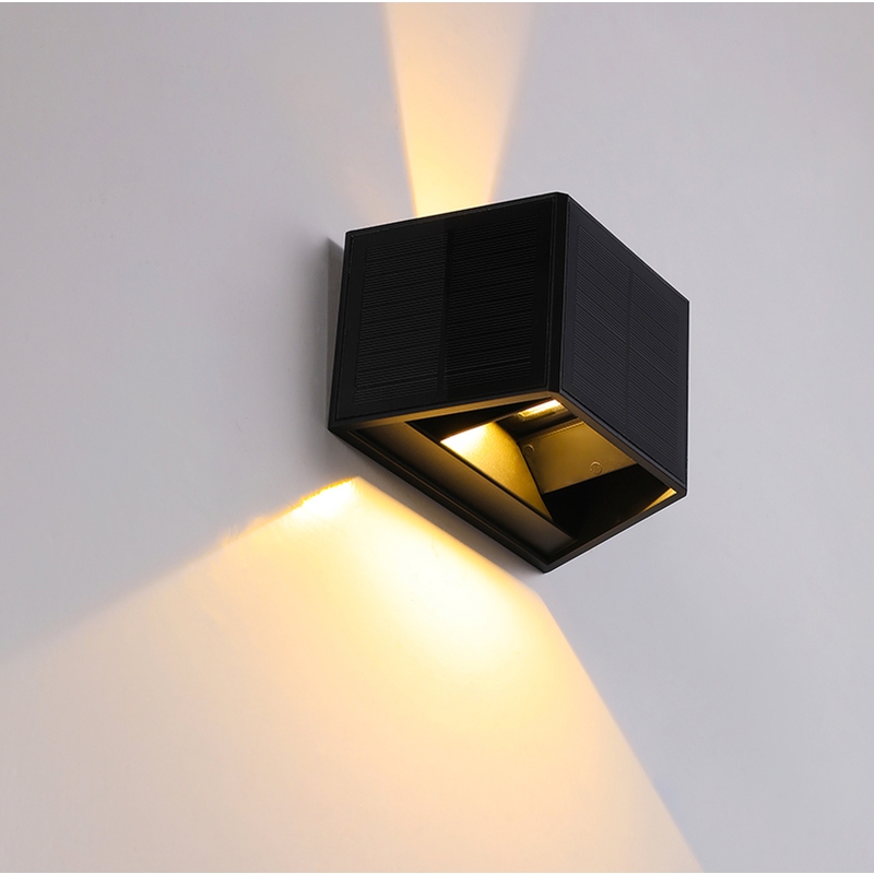YOUDOSUN ABJUSTABLE 3 SOLAR PANELS WALL LIGHT OUTDOOR WATERPROOF LED WALL LAMP