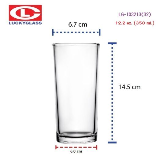 แก้วทรงสูง Catering Tumbler 350 มล. 12.2 ออนซ์ Lucky ลักกี้ - 1 แพ็กมี 12 ใบ