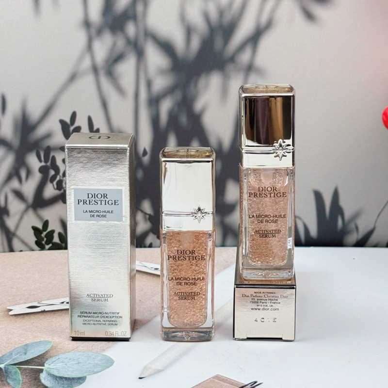 (1ชิ้น) Dior prestige la micro-huile de rose advanced serum  10 ml.  เซรั่มกุหลาบ รุ่นใหม่