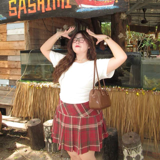 Mini Skirt กระโปรงมินิสเกิร์ต ลายสก็อต กระโปรงสั้นสาวอวบอ้วน🪩🎧 | Geebeety