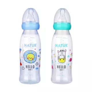 ***สินค้าใหม***Natur ขวดนมคอแคบไบโอมิมิค แพค 2 ขวด ขนาด 4 และ 8 ออนซ์