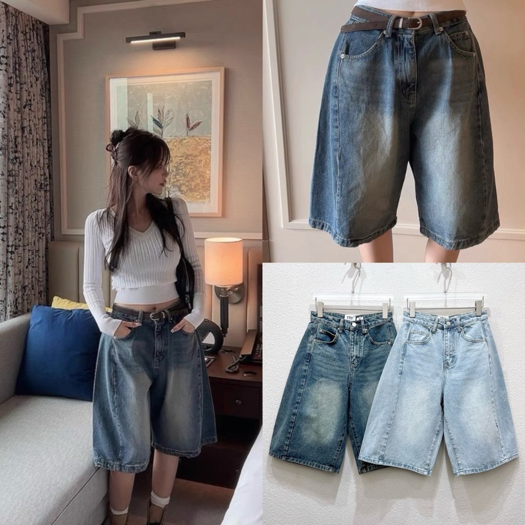 กางเกงความยาวประมาณเข่ารุ่น 10830 TAG FSY🇰🇷