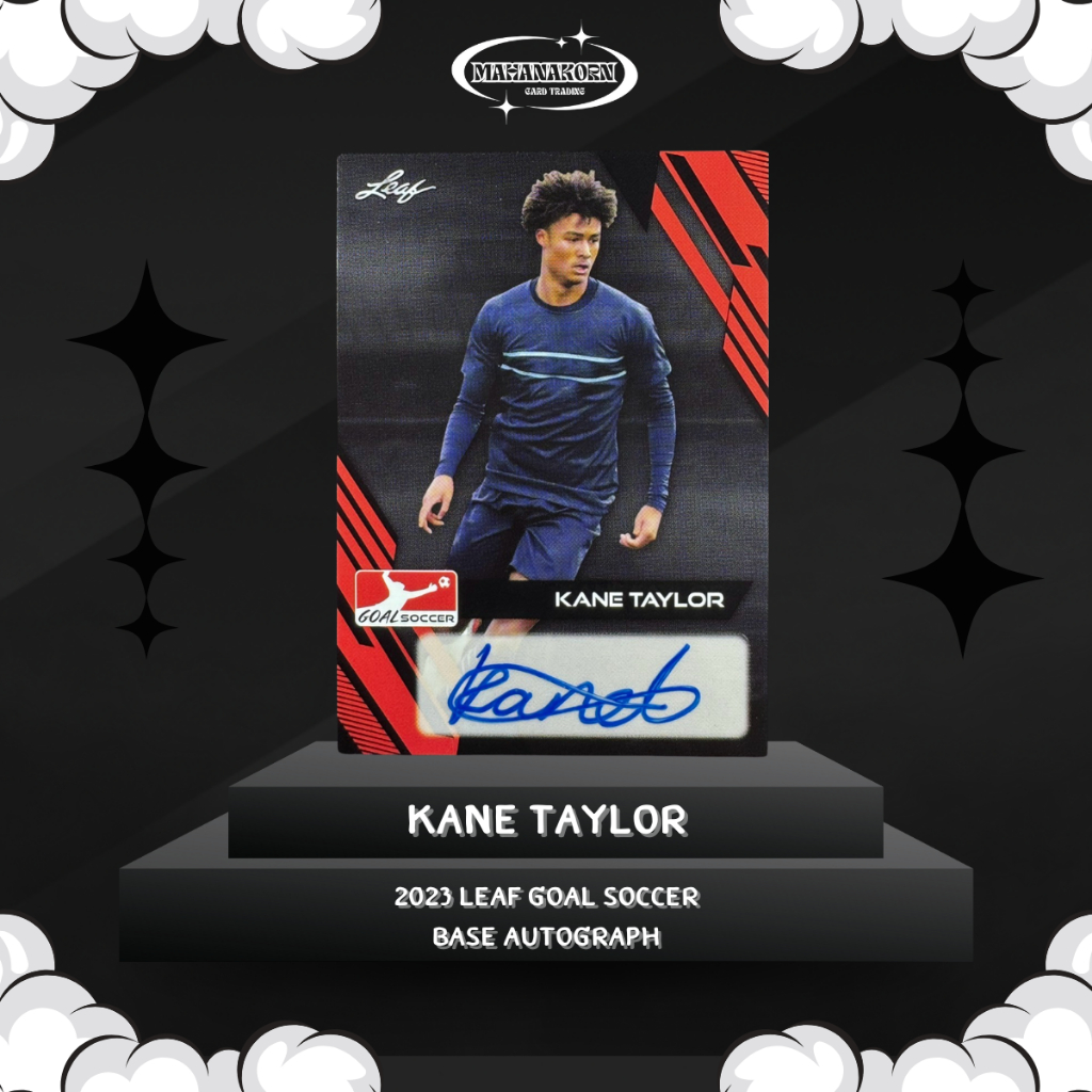 Kane Taylor 2023 Leaf Goal Soccer Base Autograph