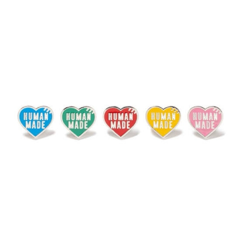 พร้อมส่ง human made heart pins