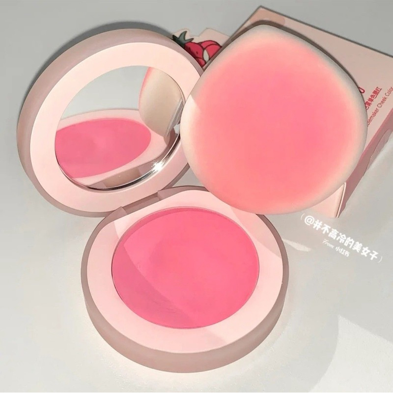 บลัชออน บลัชออ​น​เนื้อครีม ลิปสติก​ CAPPUVINI​ Blush Cream เนื้อ​แมท เนื้อกำมะหยี่​ ทาได้ทั้งตาแก้มปาก สีสวย ติดทนนาน