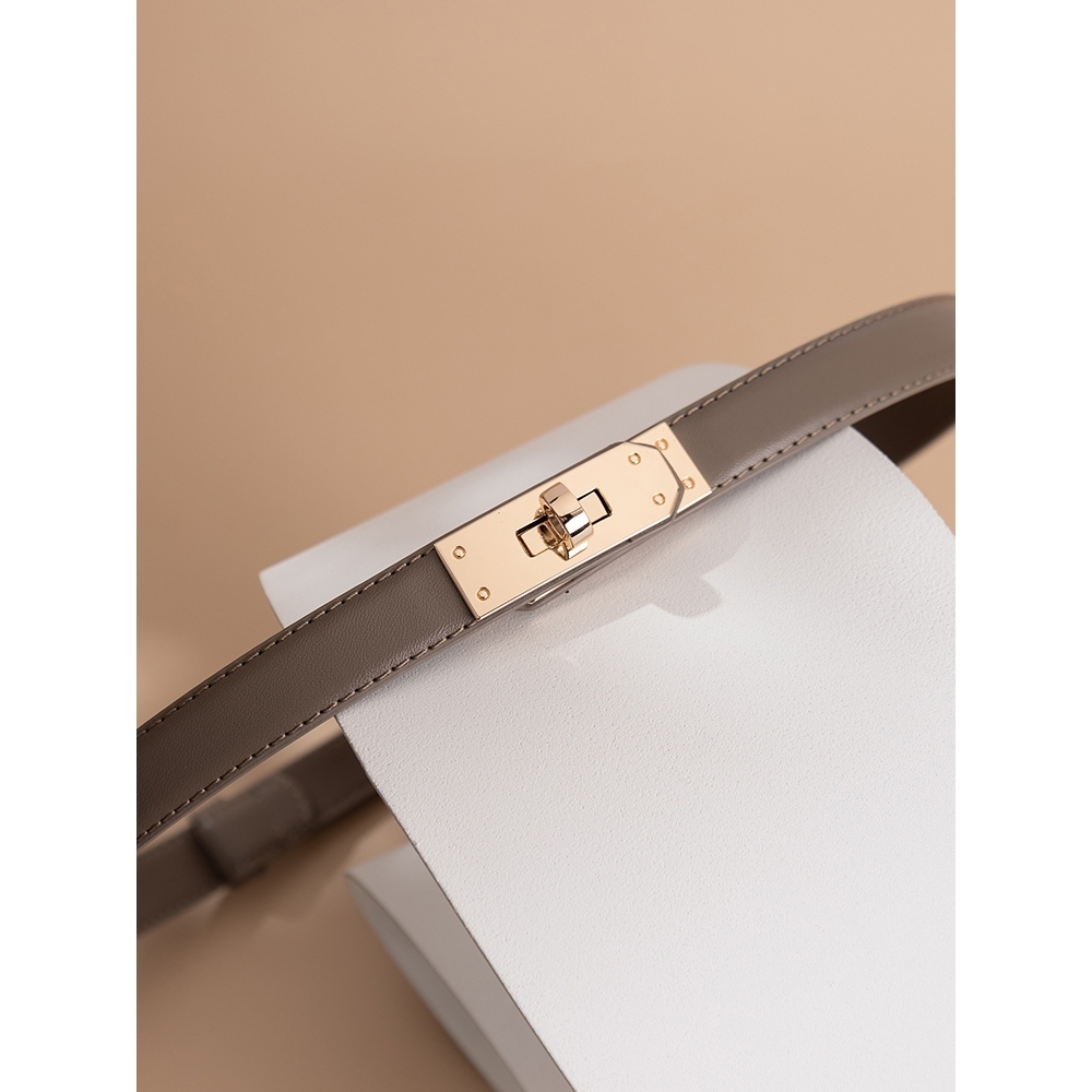 [จัดส่งในกรุงเทพ]สไตล์ใหม่ ดีไซน์เก๋ ไม่เจาะ เข็มขัดบาง กระโปรงผู้หญิง ไฮเอนด์ ตกแต่ง ทันสมัย อเนกประสงค์เรียบง่ายUnisex - รูปที่ 6