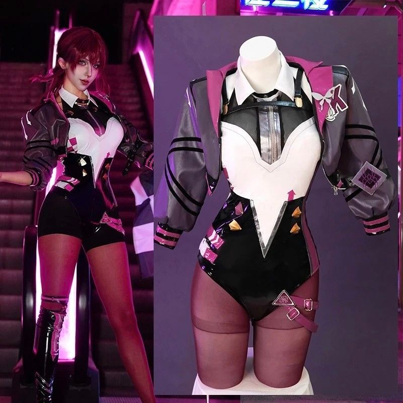 Original Honkai Star Rail Kafka คอสเพลย์เครื่องแต่งกาย Kafka Derivative Racing สวมฮาโลวีนผู้หญิง Rom