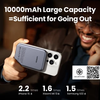 UGREEN Power Bank แบตสำรอง 10000mAh Magnetic Wireless พาวเวอร์แบงค์ไร้สายแม่เหล็ก รุ่น PB561