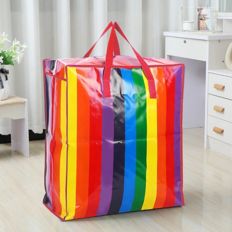 ถุงสายรุ้ง 🌈 เนื้อหนาพิเศษ ถุงกระสอบ ใบใหญ่ จัมโบ้ แข็งแรงทนทานใช้งานได้เป็นเวลานาน