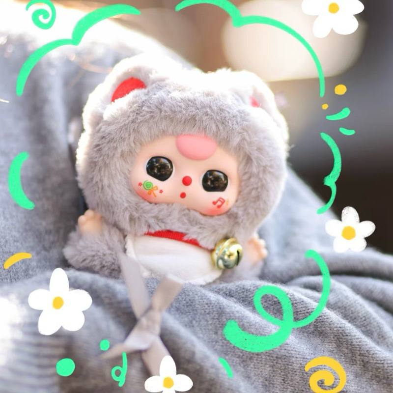 ⭐️ใช้โค้ดลด30%⭐️พร้อมส่งในไทย🇹🇭Baby Three Billionaire Cat เบบี้ทรี แมวเศรษฐี [แบบสุ่ม] กล่องสุ่ม พวงกุญแจ แท้100%ส่งด่วน
