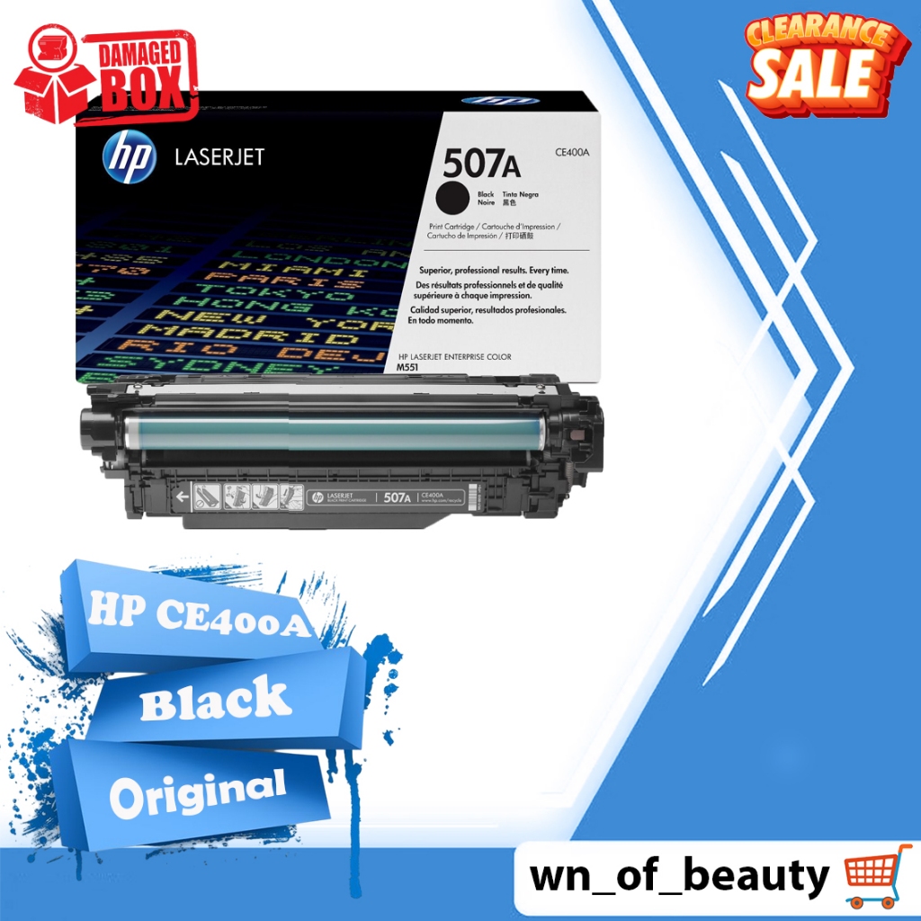 หมึกพิมพ์ HP 507A (CE400A , CE401A , CE402A , CE403A ) หมึกเลเซอร์เจ็ท แท้100% สินค้าขายโล๊ะสต๊อก (ก