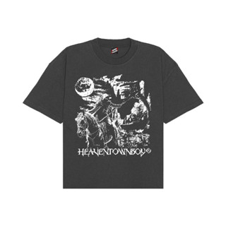 HEAVENTOWNBOY DEITY25 GRIM REAPER BOXY T-SHIRT FADED