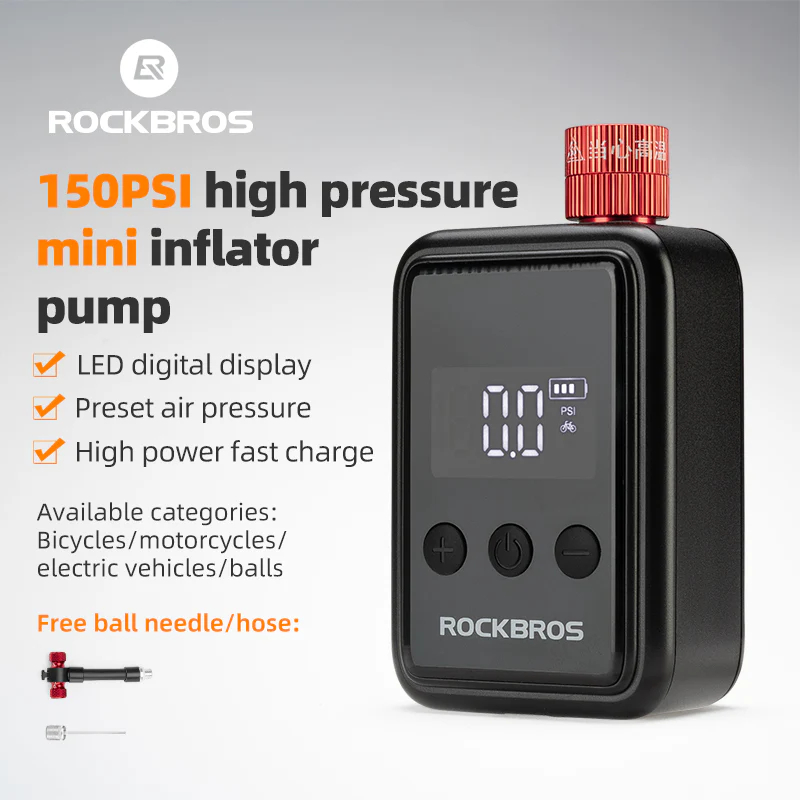 สูบไฟฟ้า ROCKBROS HW-140 42720016001 | Mini Electric Pump 150 PSI