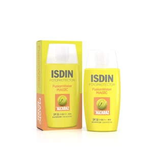 ISDIN FOTOPROTECTOR FUSIONWATER MAGIC BY ALCARAZ SPF50 50ML กันแดดเนื้อบางเบา ทนเหงื่อ ไม่ทิ้งคราบมัน