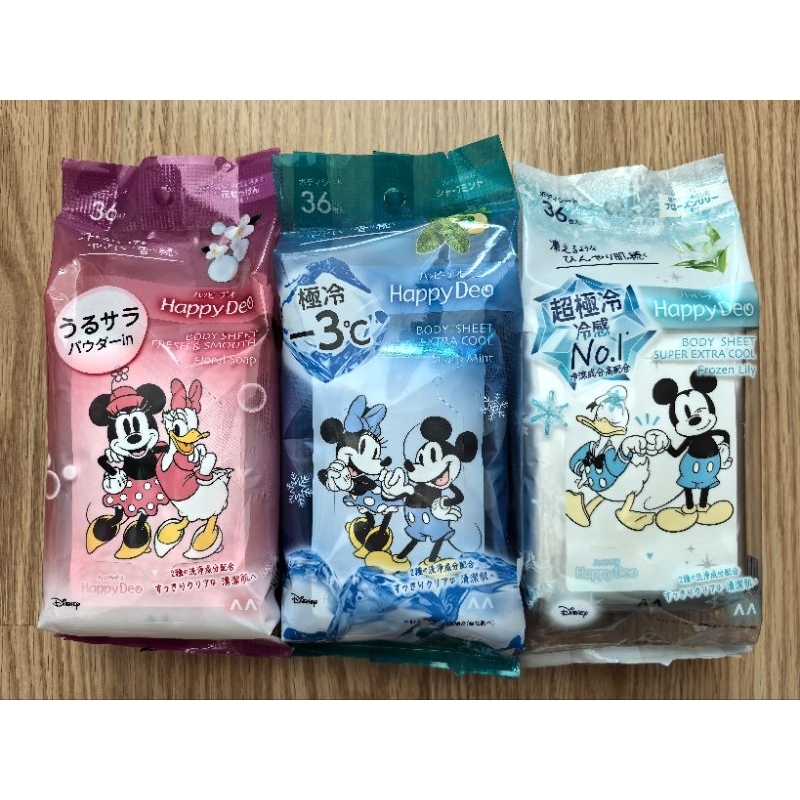 Happy​ Deo Body​ Sheet​ Fresh​&Smooth​/Extra​ Cool/Super​ Extra​ Cool​