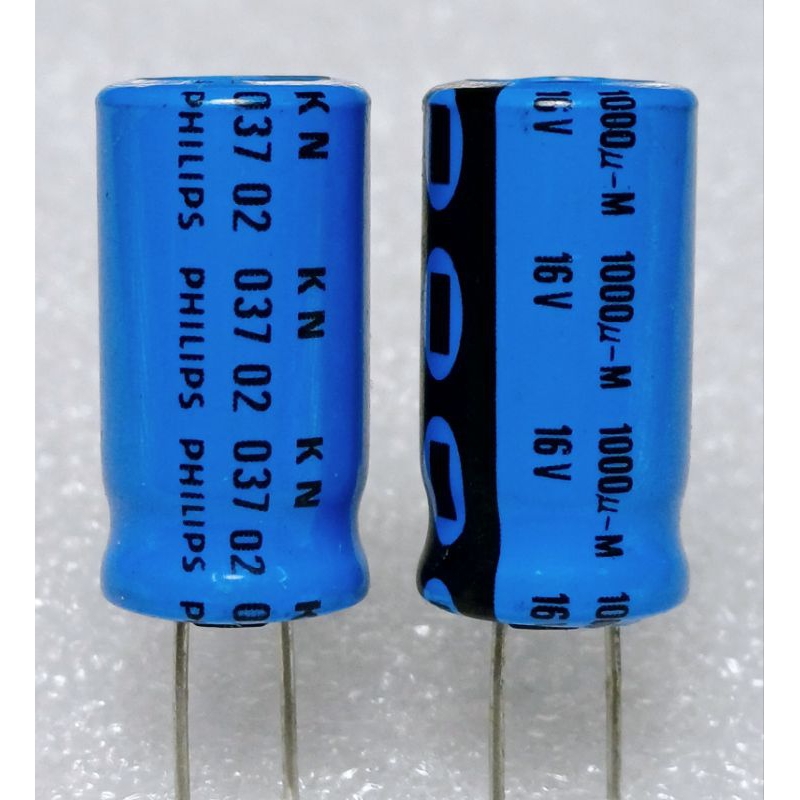 Philips BC 037 1000uf 16v capacitor ตัวเก็บประจุ คาปาซิเตอร์