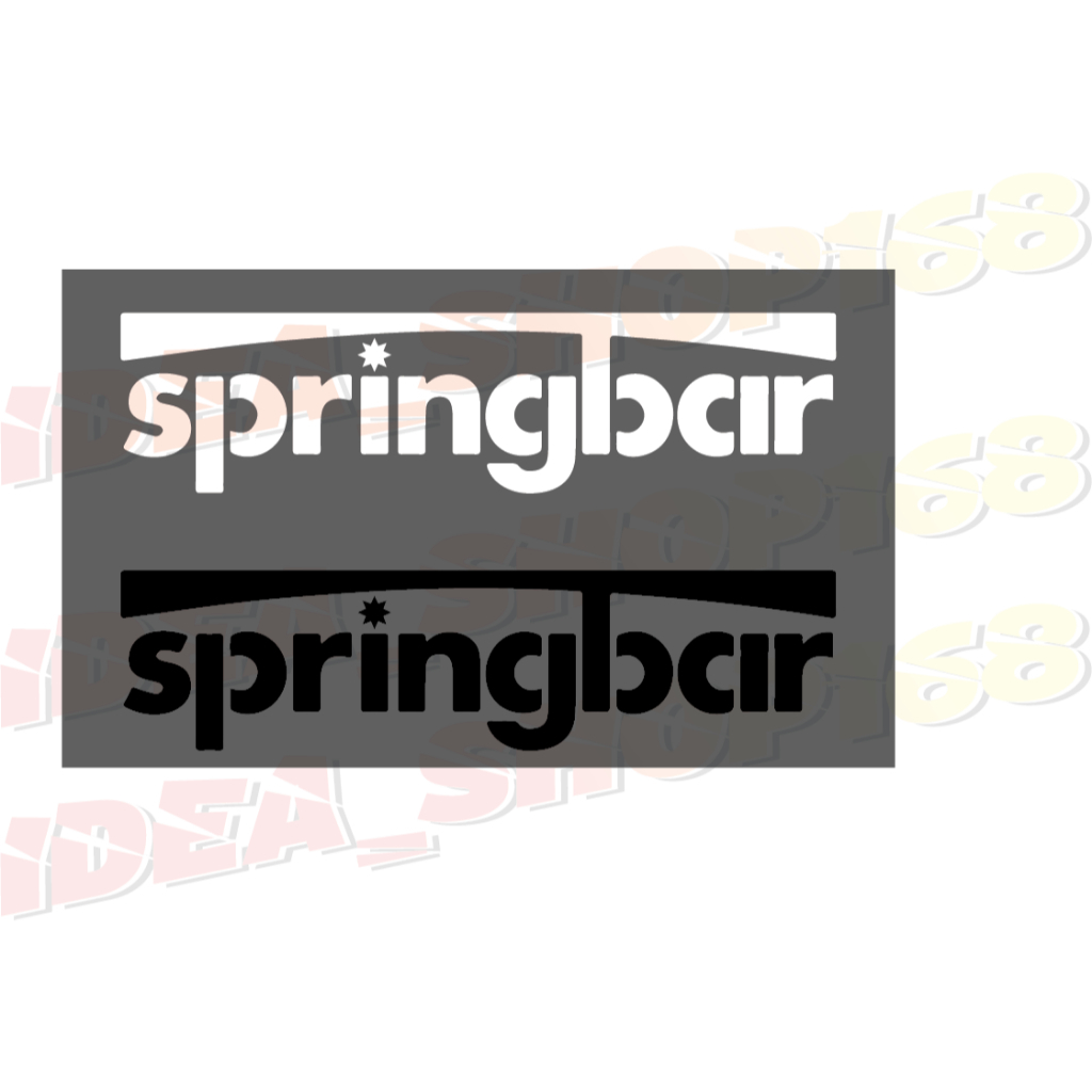 สติกเกอร์ไดคัท Springbar สติกเกอร์ PVC กันน้ำ งานตัด ติดได้ทุกที่ สวยเนี๊ยบ ติดได้ทุกที่