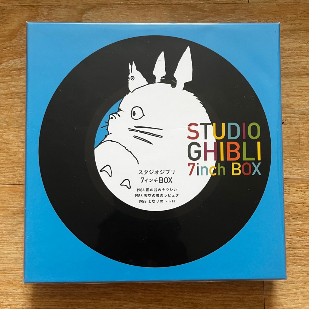 ( พร้อมส่ง🔥) แผ่นเสียง Studio Ghibli 7inch in Box รวมอัลบั้ม,แผ่น7นิ้ว ในกล่องมี5แผ่น มือหนึ่ง,ซีล