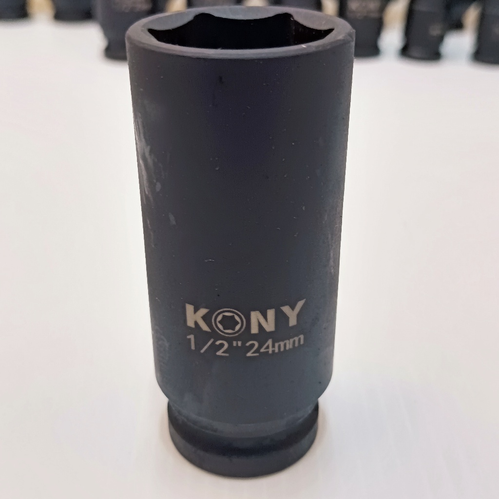 KONY ลูกบล็อกยาว 1/2"(4หุน)   ( Impact Socket) เบอร์   24  เหล็ก  CR-MO รุ่นงานหนัก