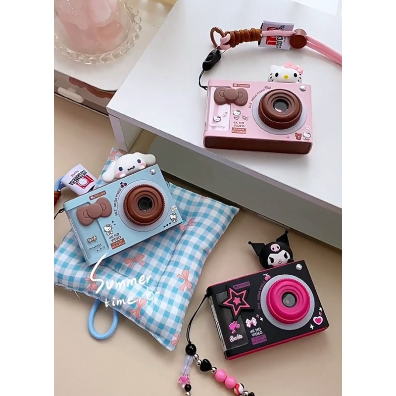 (ใช้โค้ดลด 30%) พร้อมส่งที่ไทย กล้องดิจิตอลซานริโอ้📸⭐️💜Kuromi&Cinnamoroll รุ่นใหม่ มาพร้อมเมม32g มีหลากฟังก์ชั่น