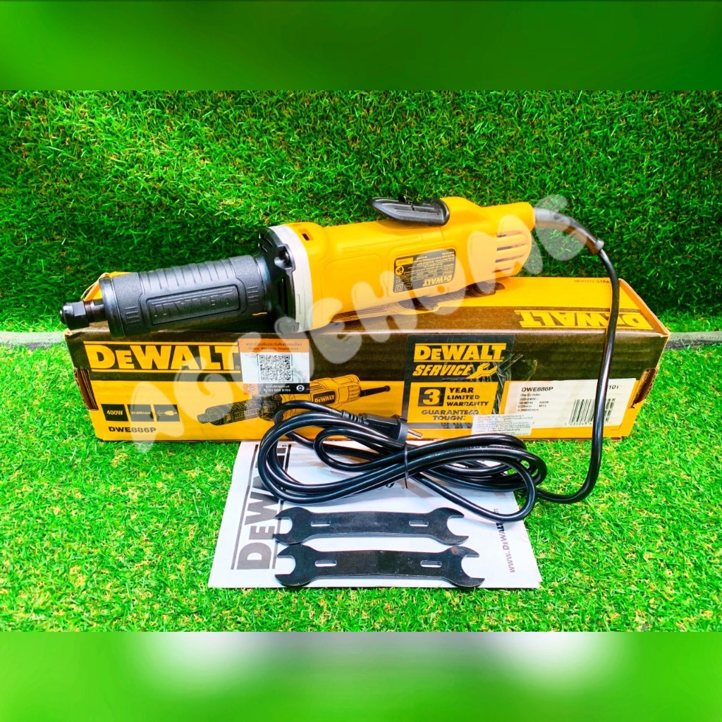 DEWALT เครื่องเจียรคอตรง รุ่น DWE886P ขนาด 6 MM. 400 วัตต์ เจียร์ เครื่องมือช่าง
