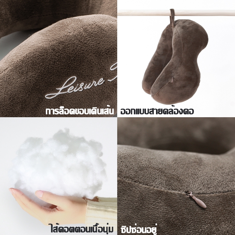 💥ออกแบบเพื่อผู้ป่วยกระดูกสันหลังส่วนคอ✨CARMAN หมอนรองคอ หมอนรองคอแบบพกพา หมอนเดินทาง 4ฮัมป์ แถม ผ้าปิดตา ผ้าปิดตา