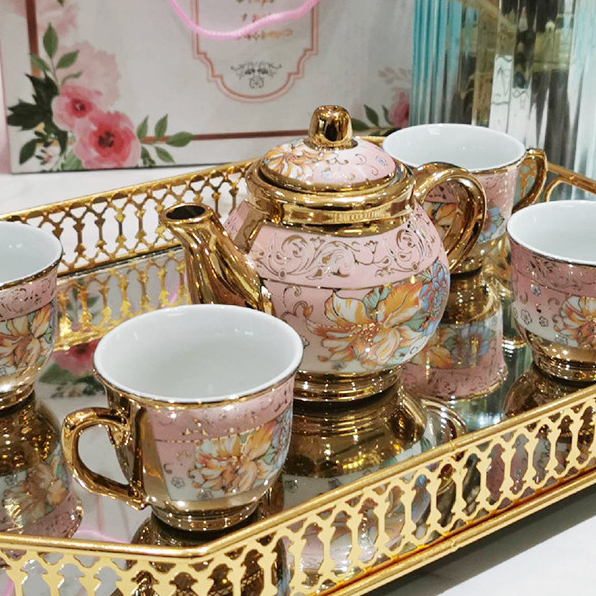 💥ซื้อ 7 แถม 1💥ชุดน้ําชา ชุดถ้วยน้ําชา เซรามิก🎉ของรับไหว้ ชุดของขวัญ ของรับไหว้งานแต่ง gift - รูปที่ 2