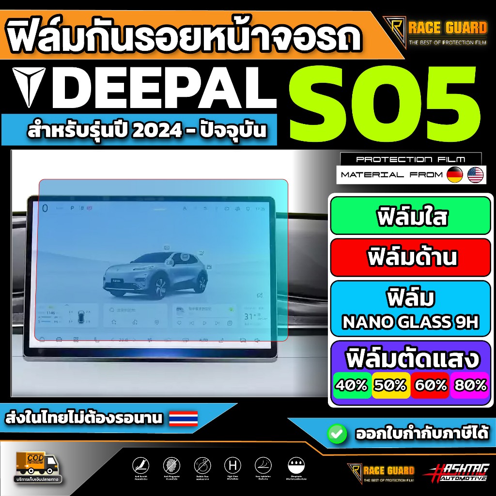 ฟิล์มกันรอยหน้าจอรถ Deepal S05 รุ่นปี 2025 - ปัจจุบัน [ ดีพอล เอส05 ]