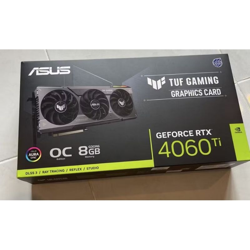 vga การ์ดจอ Asus RTX 4060ti  tufgaming 8gb(มือสอง)