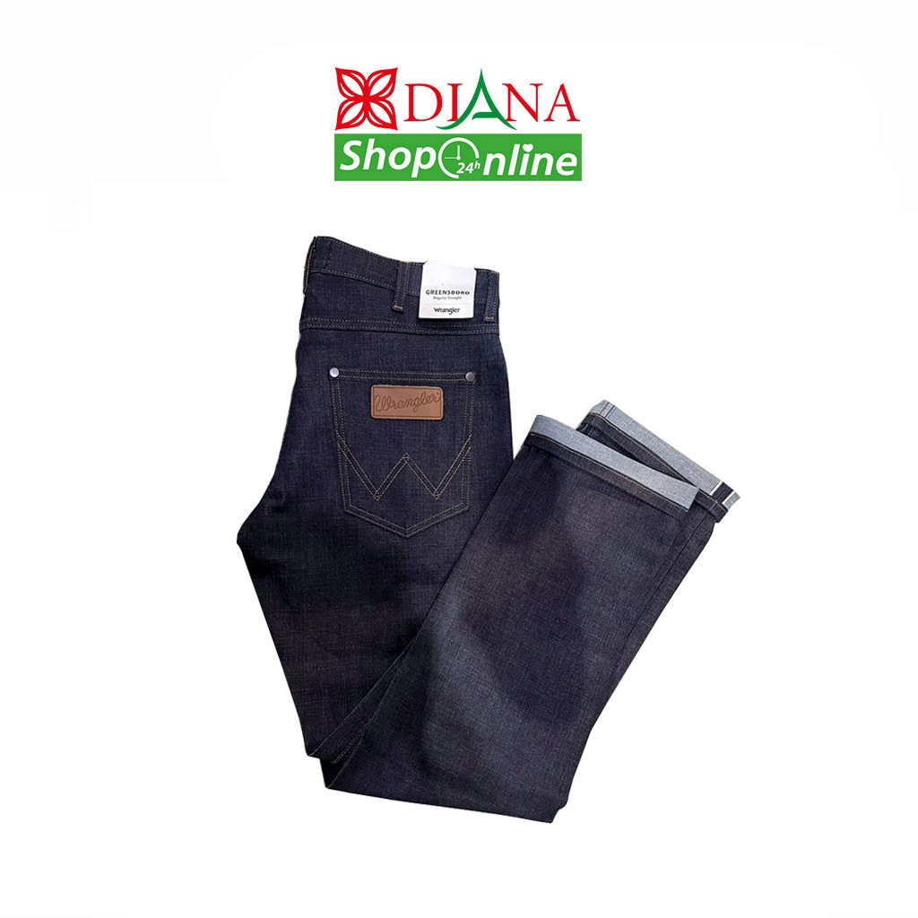 กางเกงยีนต์ WRANGLER ของแท้ รุ่น WR F123MGREN02  ริมแดง กระบอกกลาง