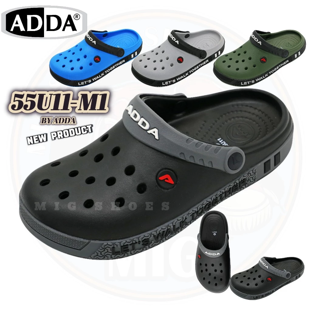 ADDA 55U11-M1 Size 7-11 ของแท้ "รองเท้าหัวโตที่ทนทานและสนับสนุนการเดินอย่างมีประสิทธิภาพ"