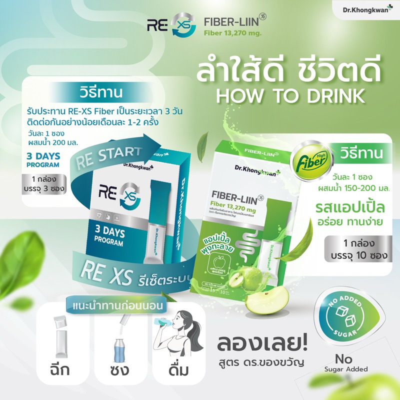 รีเอ็กซ์เอส ‭ RE XS ‭ วิตามิน แร่ธาตุ‬ ลดน้ำหนัก Dr.Khongkwan หมอของขวัญ